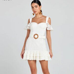 Nadine Merabi Annie White Dress